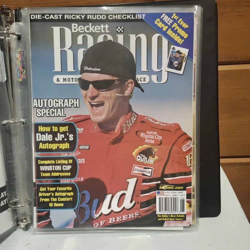 Vintage Beckett Racing Magazine June 2002 Near Mint Protective Sleeved